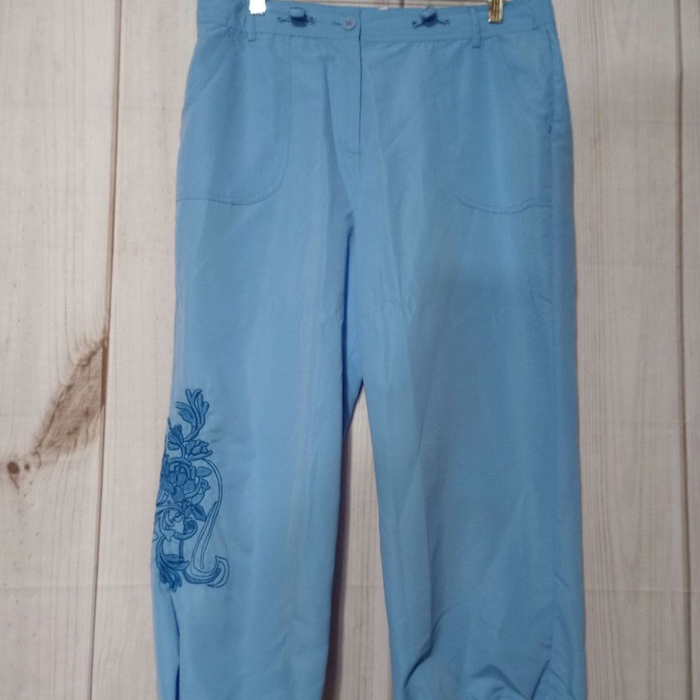 Damart Pants Ladies‎ 12 Blue Light Weight